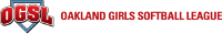 Oakland Girls Softball League (OGSL) logo